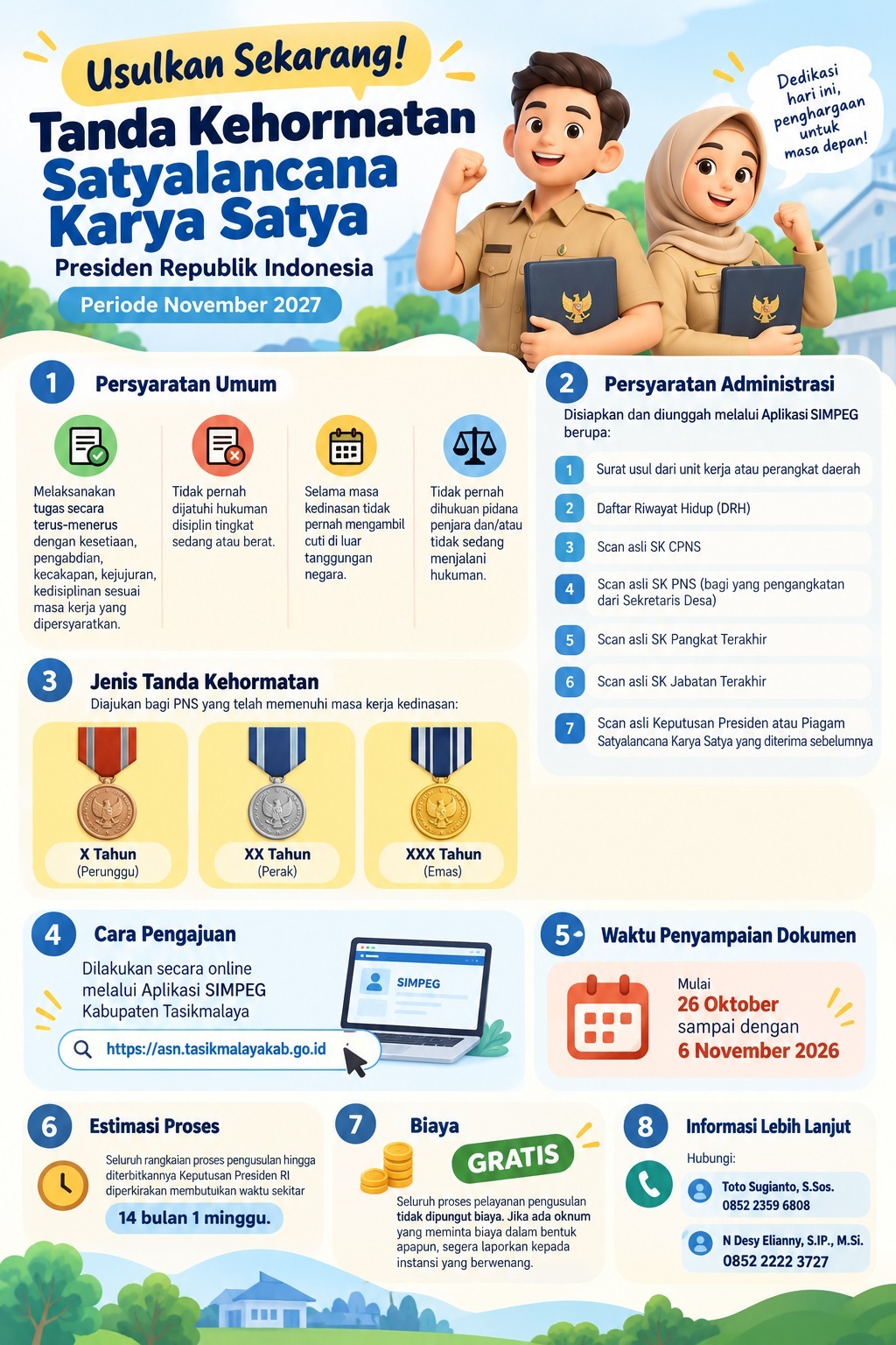 Usul Tanda Kehormatan SLKS Periode November 2027